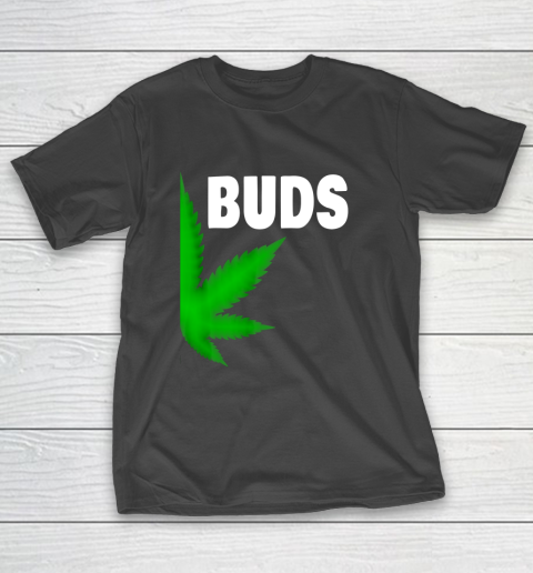 Best Buds Couples Matching BFF Marijuana Leaf Weed Buds T-Shirt