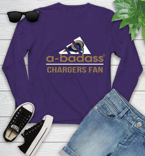 NFL A Badass Los Angeles Rams Fan Adidas Football Sports Youth Long Sleeve 4