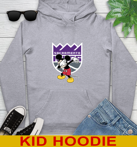 Sacramento Kings NBA Basketball Dabbing Mickey Disney Sports Youth Hoodie 6