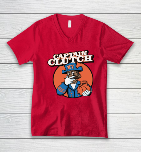 Jalen Brunson Captain Clutch V-Neck T-Shirt 3