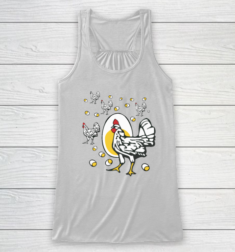Roseanne Chicken Shirt  Funny Roseanne Rooster and Egg Racerback Tank