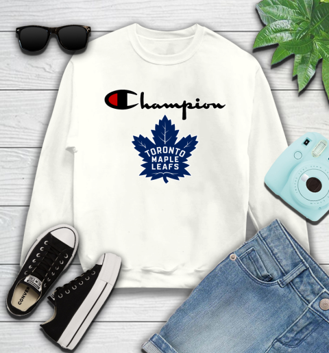 NHL Hockey Toronto Maple Leafs Champion Shirt Youth Sweatshirt