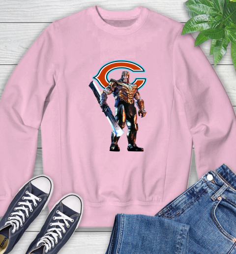 NFL Thanos Gauntlet Avengers Endgame Football Chicago Bears Sweatshirt 9