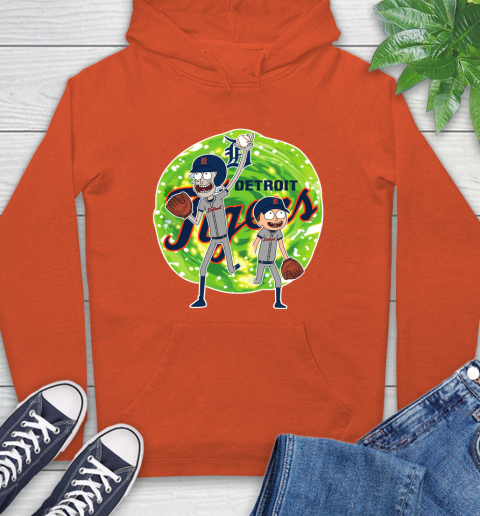 MLB Detroit Tigers Rick And Morty Baseball Sports Hoodie 5