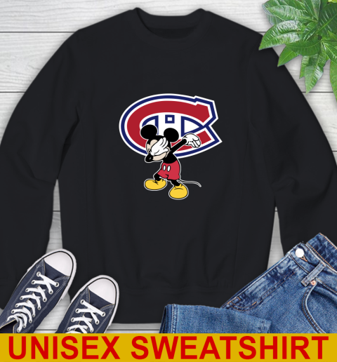Montreal Canadiens NHL Hockey Dabbing Mickey Disney Sports Sweatshirt 2