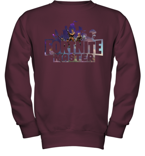 h4ef fortnite master for pro gamers shirts youth sweatshirt 47 front maroon
