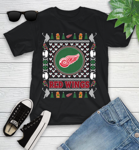 Detroit Red Wings Merry Christmas NHL Hockey Loyal Fan Ugly Shirt 100