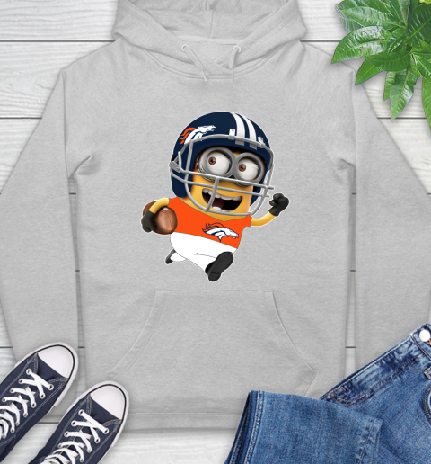 NFL Denver Broncos Minions Disney Football Sports Hoodie 6