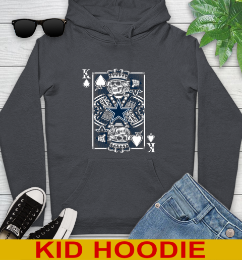 Dallas Cowboys NFL Football The King Of Spades Death Cards Shirt Youth Hoodie 9