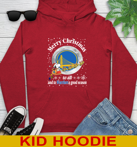 Golden State Warriors Merry Christmas To All And To Warriors A Good Season NBA Basketball Sports Youth Hoodie 11