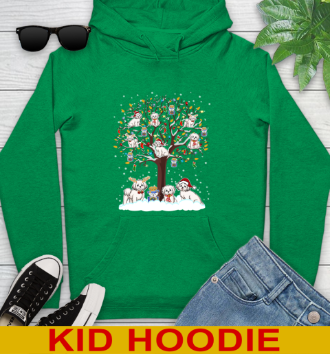Maltese dog pet lover light christmas tree shirt 135