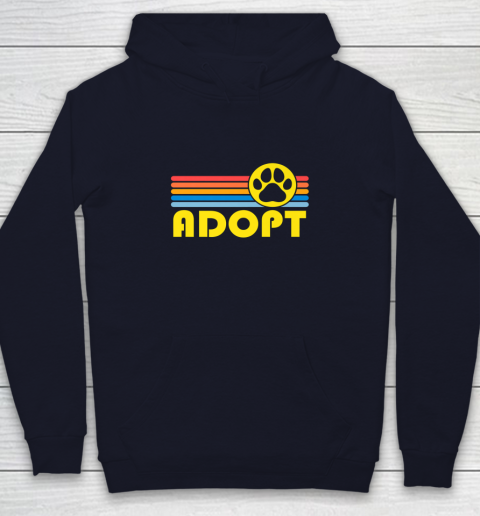 Rescue Animal Adoption Adopt Cat or Dog Vintage Retro Sunset Youth Hoodie 2
