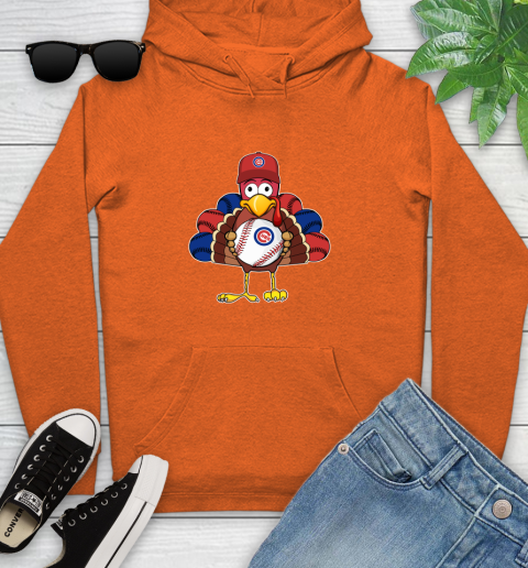 Chicago Cubs Turkey thanksgiving Youth Hoodie 5