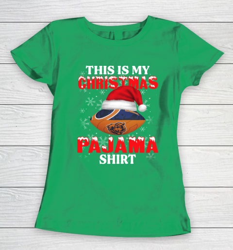 Chicago Bears This Is My Christmas Pajama Shirt NFL Women's T-Shirt 5