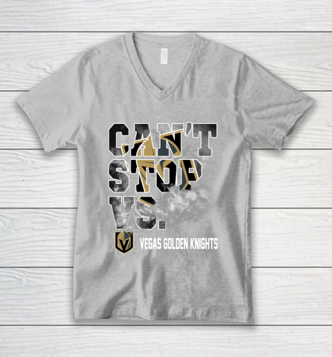 NHL Vegas Golden Knights Hockey Can't Stop Vs V-Neck T-Shirt 3