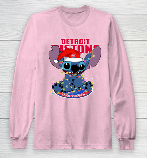 Detroit Pistons NBA noel stitch Basketball Christmas Long Sleeve T-Shirt 6