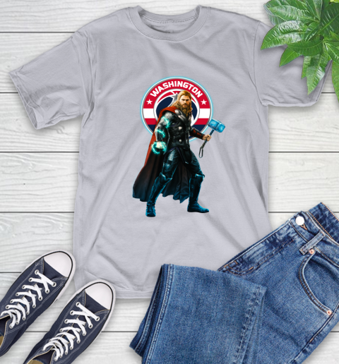 NBA Thor Avengers Endgame Basketball Washington Wizards T-Shirt 6