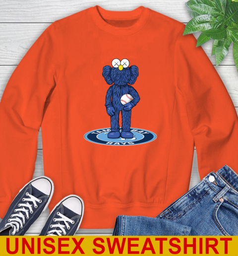 MLB Baseball Tampa Bay Rays Kaws Bff Blue Figure Shirt Sweatshirt 4