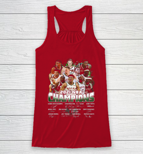 Milwaukee Bucks Championship shirt Milwaukee Basketball Bucks Finals 2021 Racerback Tank 4