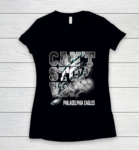 NFL Philadelphia Eagles Can't Stop Vs Women's V-Neck T-Shirt