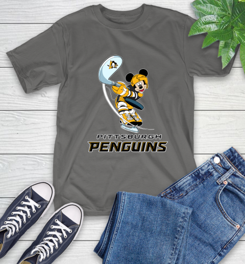 NHL Hockey Pittsburgh Penguins Cheerful Mickey Mouse Shirt T-Shirt 10