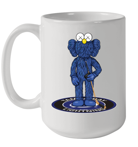 NHL Hockey Tampa Bay Lightning Kaws Bff Blue Figure Shirt Ceramic Mug 15oz