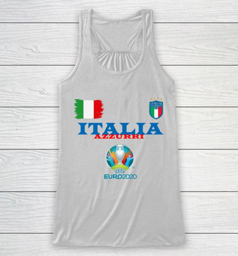 Italia Azzurri Euro 2020 Flag Racerback Tank