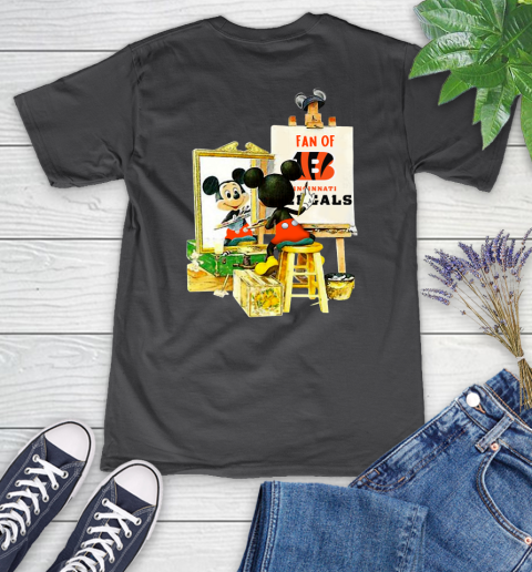 NFL Football Cincinnati Bengals Mickey Drawing Shirt 77