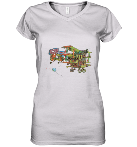 Ringer Jefferson Airplane Women's V-Neck T-Shirt