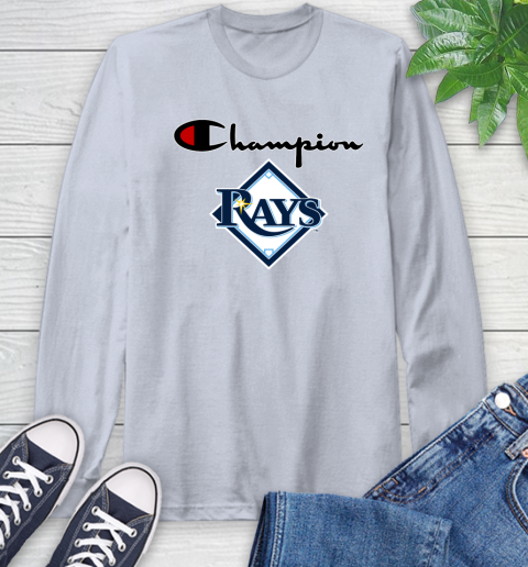 MLB Baseball Tampa Bay Rays Champion Shirt Long Sleeve T-Shirt 4