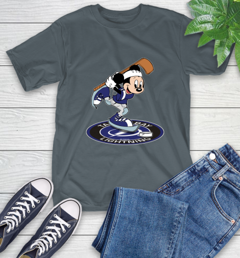 NHL Hockey Tampa Bay Lightning Cheerful Mickey Disney Shirt T-Shirt 7