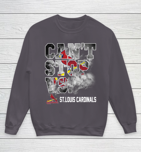 MLB St.Louis Cardinals Baseball Can't Stop Vs Cardinals Youth Sweatshirt 5
