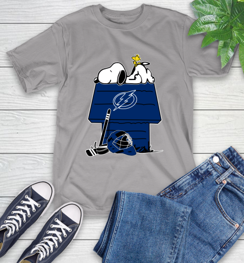 Tampa Bay Lightning NHL Hockey Snoopy Woodstock The Peanuts Movie T-Shirt 6