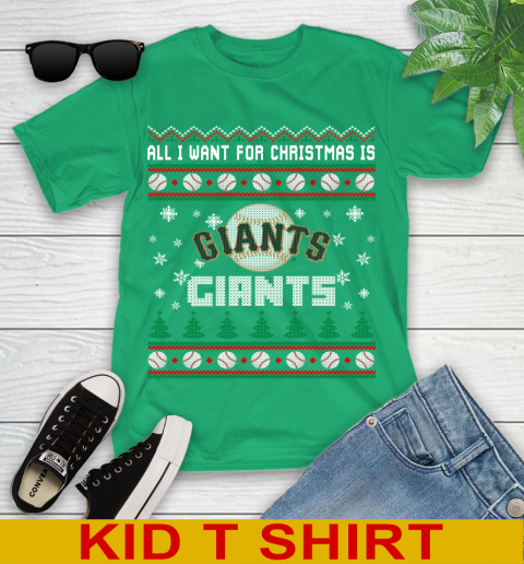 MLB All I Want For Christmas Is San Francisco Giants Baseball Sports 103