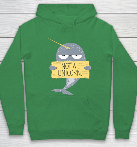 Not A Unicorn Cute Funny Narwhal Graphic Hoodie 8