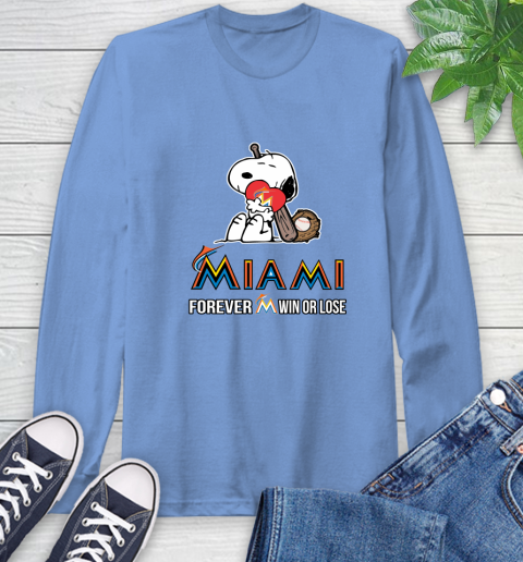 MLB The Peanuts Movie Snoopy Forever Win Or Lose Baseball Miami Marlins 68