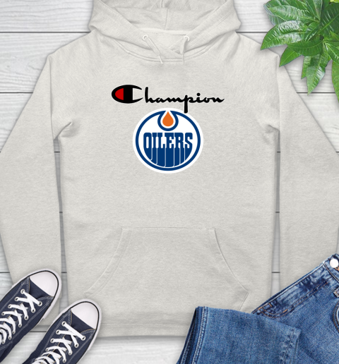 NHL Hockey Edmonton Oilers Champion Shirt Hoodie Tee For Sports