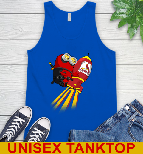 MLB Baseball St.Louis Cardinals Deadpool Minion Marvel Shirt Tank Top 4