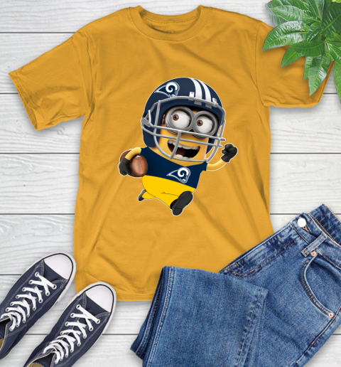 NFL Los Angeles Rams Minions Disney Football Sports T-Shirt 3