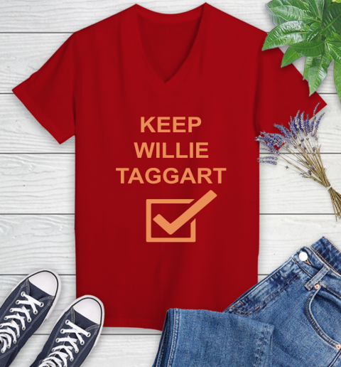 Keep Willie Taggart Women's V-Neck T-Shirt 12