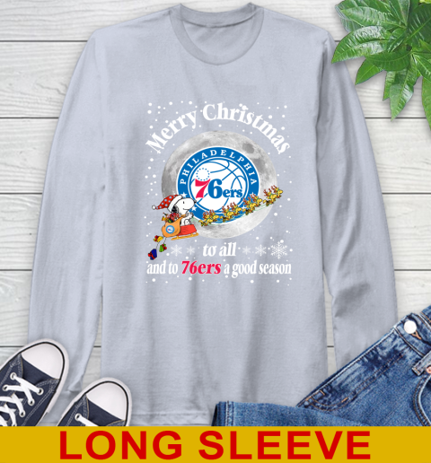 Philadelphia 76ers Merry Christmas To All And To 76ers A Good Season NBA Basketball Sports Long Sleeve T-Shirt 6