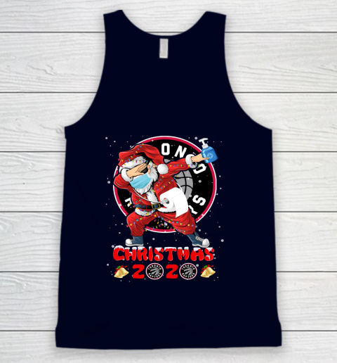 Toronto Raptors Funny Santa Claus Dabbing Christmas 2020 NBA Tank Top 2