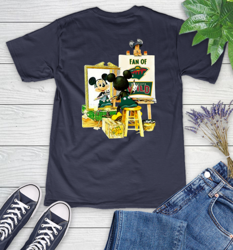 NHL Hockey Minnesota Wild Mickey Drawing Shirt 81