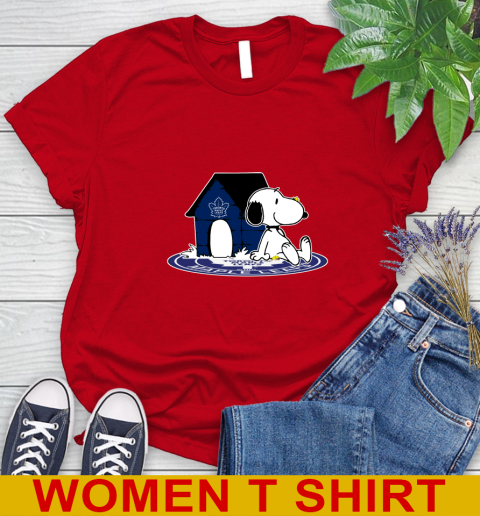 NHL Hockey Toronto Maple Leafs Snoopy The Peanuts Movie Shirt Women's T-Shirt 10