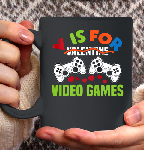 Funny Video Games Lover Valentine Day Ceramic Mug 11oz