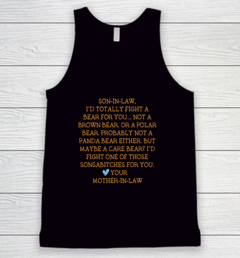 Son In Law I d Totally Fight A Bear For You Tank Top