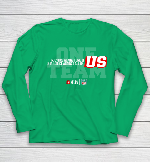 NFL End Racism Print In Front And Back Youth Long Sleeve 4