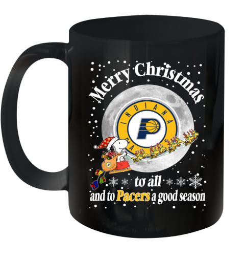 Indiana Pacers Merry Christmas To All And To Pacers A Good Season NBA Basketball Sports Ceramic Mug 11oz