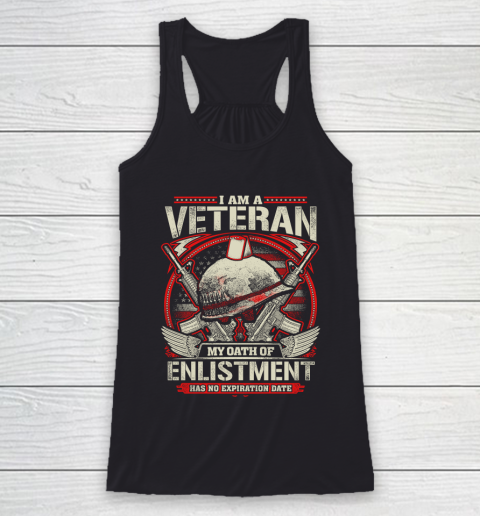 Veteran Oath Of Enlistment Racerback Tank