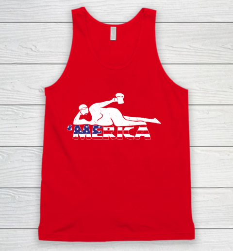Beer Lover Funny Shirt Mens 4th Of July Merica Fat Party Funny Drinking Adult Joke Tank Top 5